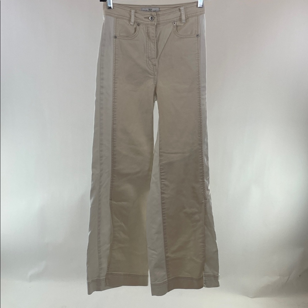 Something Navy Two Tone Wide Leg Jeans, 2 - Picture 6 of 13